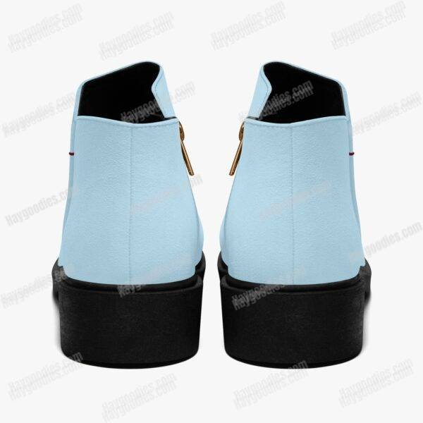 3e64b670b68749f3a7905a7ee5e570c0.jpg Custom Coloured Pastel Blue Suede Zipper Ankle Boots