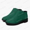 5d0466e2d4de4b36af060439f7a8be81-1.jpg Custom Colour Dark Green Suede Zipper Ankle Boots