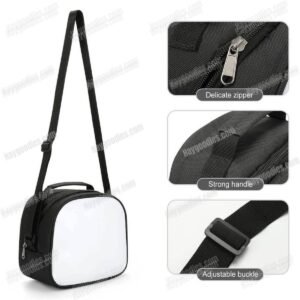 personalized lunch bag custom leak proof double insulated square 20x20cm