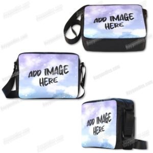 Personalized Crossbody Bag | 3 Pockets Custom Nylon Bag