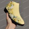 68761e761e3f45a2a0174e849d2db362.jpg Custom Made Daisies Suede Ankle Zipper Boots