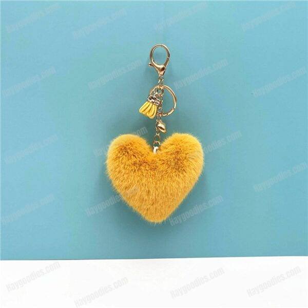 6f33732ef0b0f4478d5bd7bf8a3da223.jpg Plush Fur Heart Shaped Keychain – Various Colours
