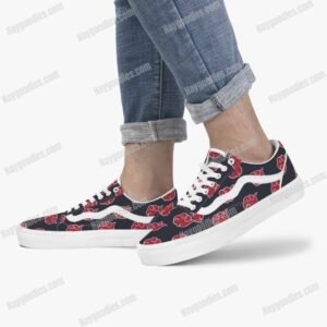 Custom Made Akatsuki Low Top Canvas Sneakers