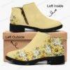 9e460f64c4e84f0eac8424a8868bef96.jpg Custom Made Daisies Suede Ankle Zipper Boots
