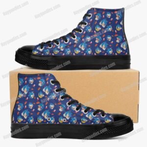 Sonic the Hedgehog High Top Canvas Shoes – Black
