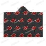 Akatsuki cloak hooded blanket naruto arctic velvet