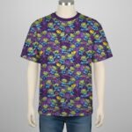 Toy Story Aliens t-shirt all-over pattern purple background unisex
