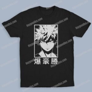 Bakugo Katsuki Unisex Black T-Shirts-Kids and Adult Sizes to 5XL-Various Designs