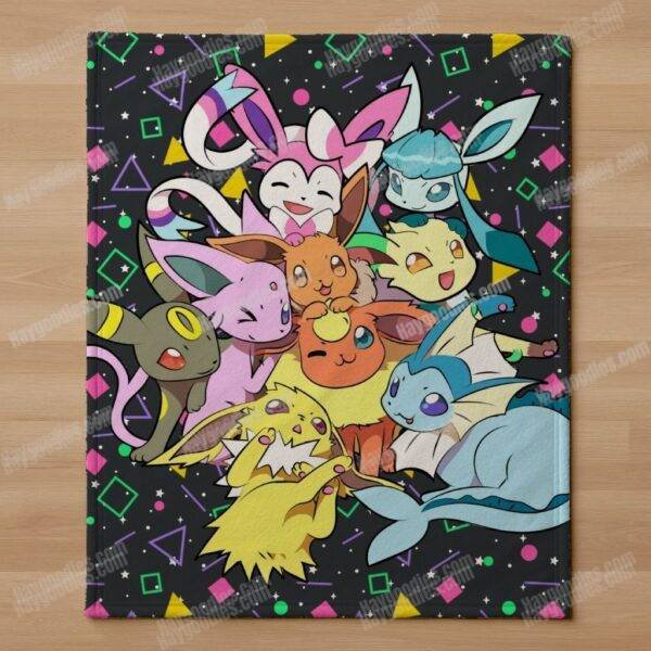 blanket-eeveevo.jpg Eevee Evolutions Fleece Blanket-Various Sizes
