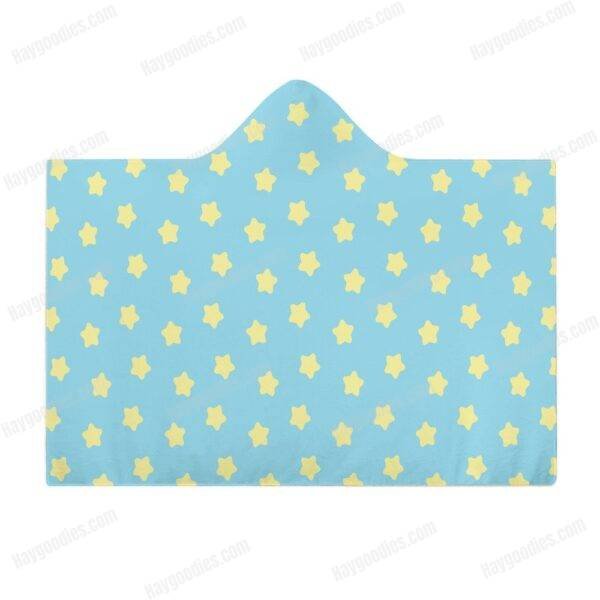 bluestars.jpeg Cute Stars Cloak Hooded Blanket – Various Designs | 3 Sizes