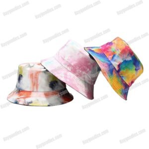 Multicolor Tie-dye Reversible Bucket Hat