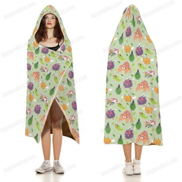 bug2.jpeg Pokemon types cloak hooded blanket arctic velvet various designs