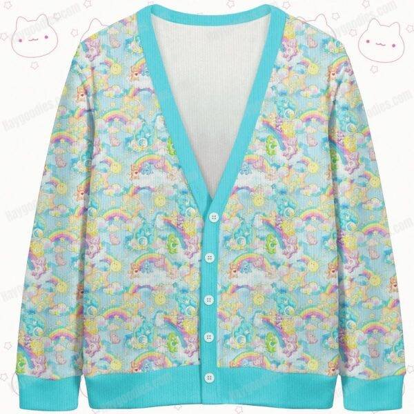 Carebears Pattern Knit Cardigan-S to 7XL