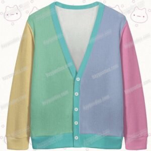 Colour Block Classic Knitted Cardigan – Cozy, Stylish & Size-Inclusive S–7XL