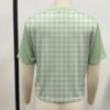 cute frog crop top green gingham pattern back