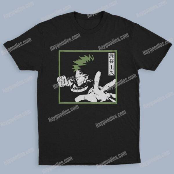 deku2-2.jpg Midoriya Izuku Unisex Black T-Shirts-Kids and Adult Sizes to 5XL-Various Designs