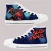 download.jpg Miles Morales Spider-Man Kids High Top Canvas Shoes-Navy