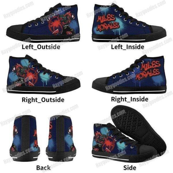 download-7.jpg Miles Morales Spider-Man Kids High Top Canvas Shoes-Navy
