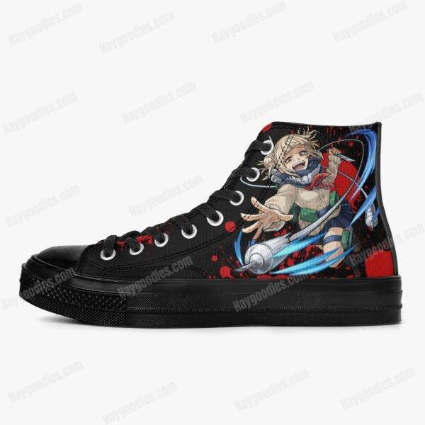 Custom Made Toga Himiko Unisex High Top Canvas Shoes – Black – Men and Women Sizes
