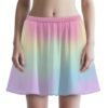 Pastel Gradient Colours Short Skirt with Pockets | S–6XL