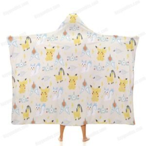 Pokemon Types Cloak Hooded Blanket – Various Designs | 3 Sizes