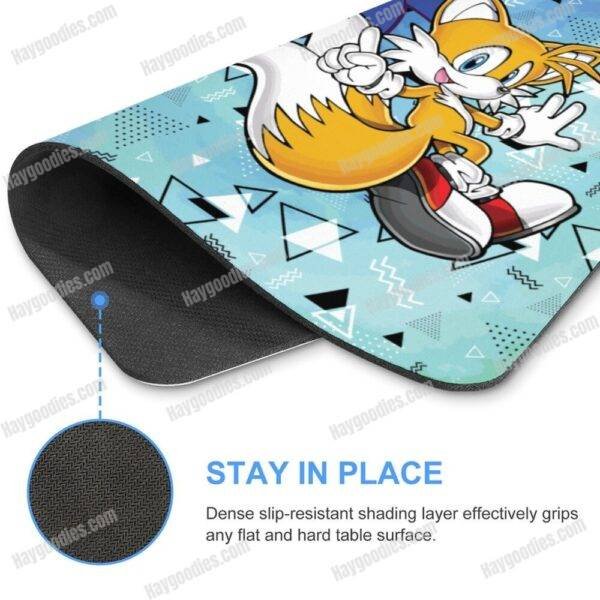 Custom Sonic and Tails Gaming Mousepad | Non-Slip Rubber Base | 9.8″ x 7.8″