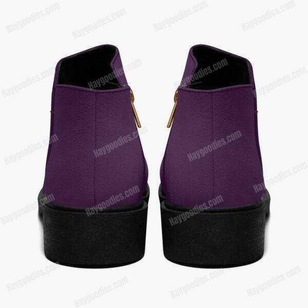 f6acb7b4a5a6473a937a71d85aab4e5a.jpg Custom Colour Deep Purple Suede Zipper Ankle Boots