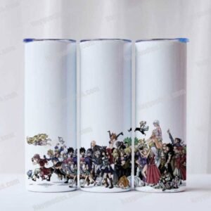 Fairy Tail Tumbler 20 oz Skinny Cup – Double-Wall Stainless Steel with Straw