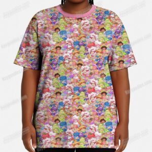 Strawberry Shortcake Pattern T-Shirt – XS to 7XL