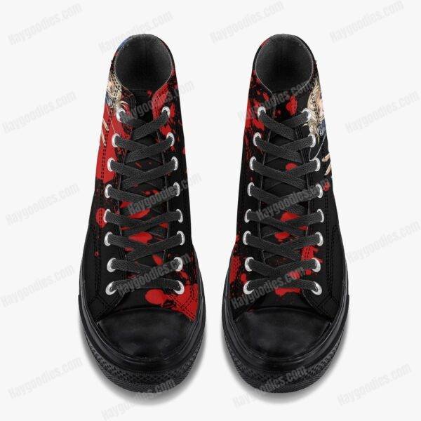Custom Made Toga Himiko Unisex High Top Canvas Shoes – Black – Men and Women Sizes
