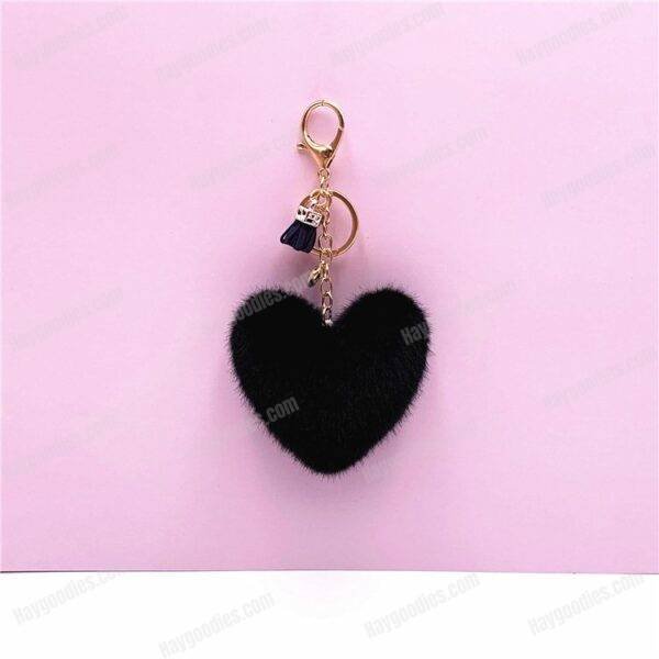 ff891922527aa178cb9823ff016e44d9.jpg Plush Fur Heart Shaped Keychain – Various Colours