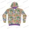 Animal Crossing kids hoodie all-over print purple