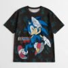 frontteekids sonic2 Sonic the Hedgehog kids t-shirt bold vibrant unisex