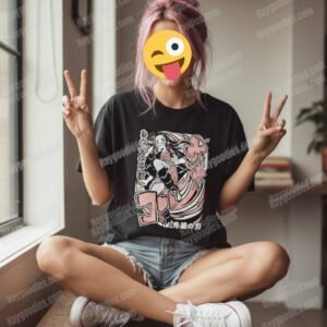 Demon Slayer Kamado Nezuko Cotton T-Shirt | Kimetsu No Yaiba Anime Tee | Kids and Adult Sizes