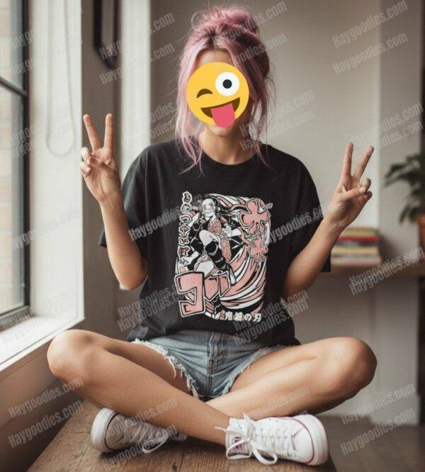 Demon Slayer Kamado Nezuko Cotton T-Shirt | Kimetsu No Yaiba Anime Tee | Kids and Adult Sizes