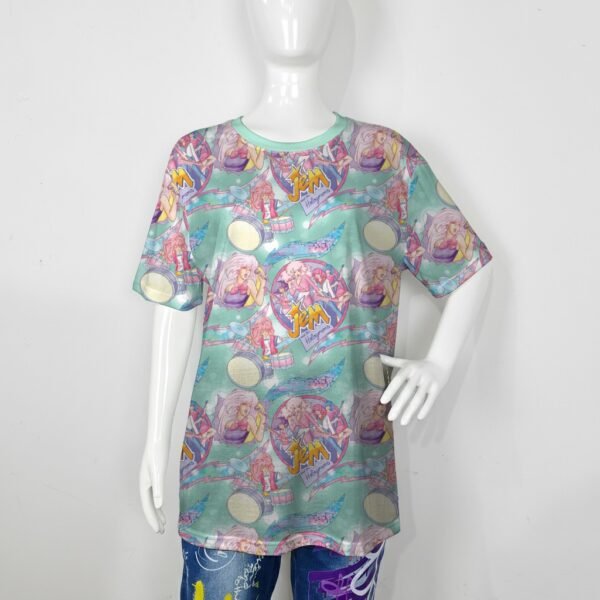 Jem and the Holograms t-shirt all-over pattern unisex tee