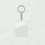 personalized acrylic keychain custom photo text double-sided glossy rectangle