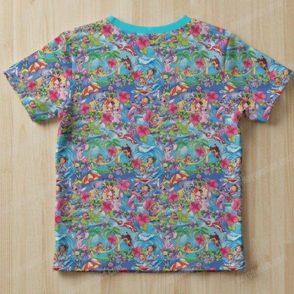 Lilo and Stitch Pattern Kids Unisex T-Shirt