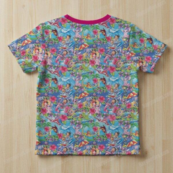 Lilo and Stitch Pattern Kids Unisex T-Shirt