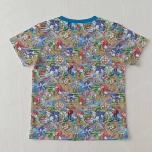 Sonic the Hedgehog and Friends Pattern Kids Unisex T-Shirt