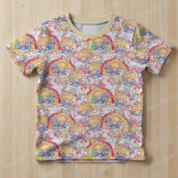 Rainbow Brite Pattern Kids Unisex T-Shirt