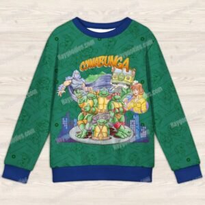 Retro Ninja Turtles kids sweater comfortable loose fit