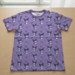 Kuromi t-shirt kawaii Sanrio all-over pattern purple