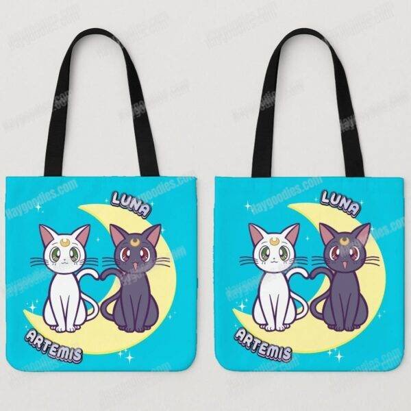 Luna & Artemis Shopping Tote Bag – Lightweight, Multiple Colours