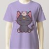 Sailor Moon Luna t-shirt kawaii Luna Artemis-lavender Sailor Moon Luna t-shirt kawaii Luna Artemis