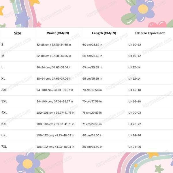 Care Bears Print High-Waisted Skirt-S to 7XL