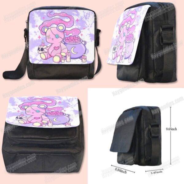 personalized crossbody bag ultra-light high-grade polyester detachable leather strap