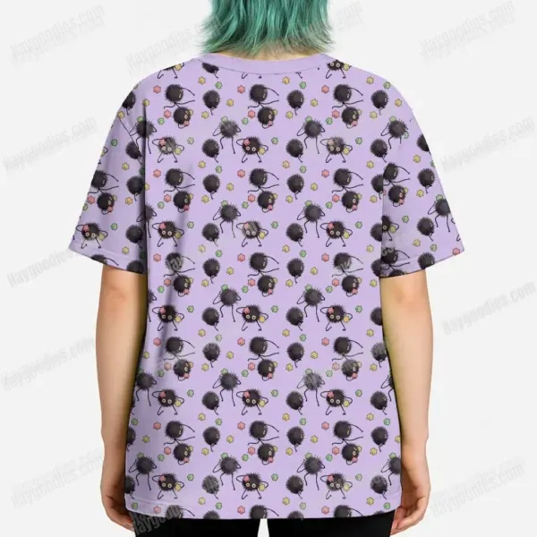 Soot Sprites Pattern T-Shirt Various Colors-XS to 7XL