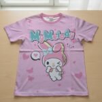 My Melody t-shirt kawaii Sanrio large centre graphic pink background