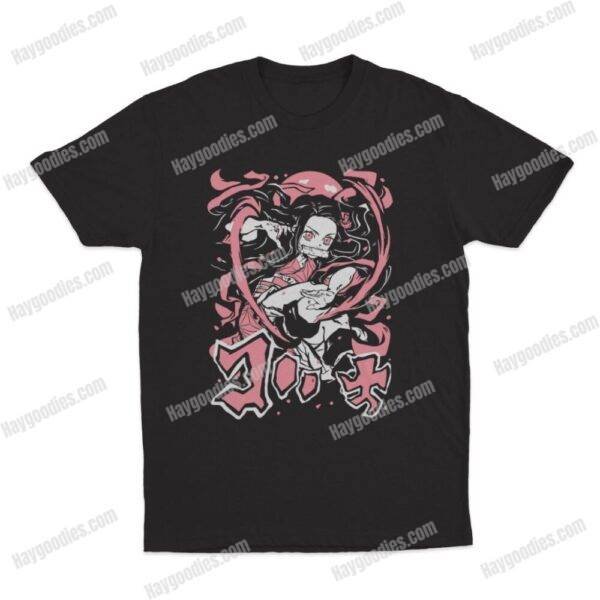 Demon Slayer Kamado Nezuko Cotton T-Shirt | Kimetsu No Yaiba Anime Tee | Kids and Adult Sizes